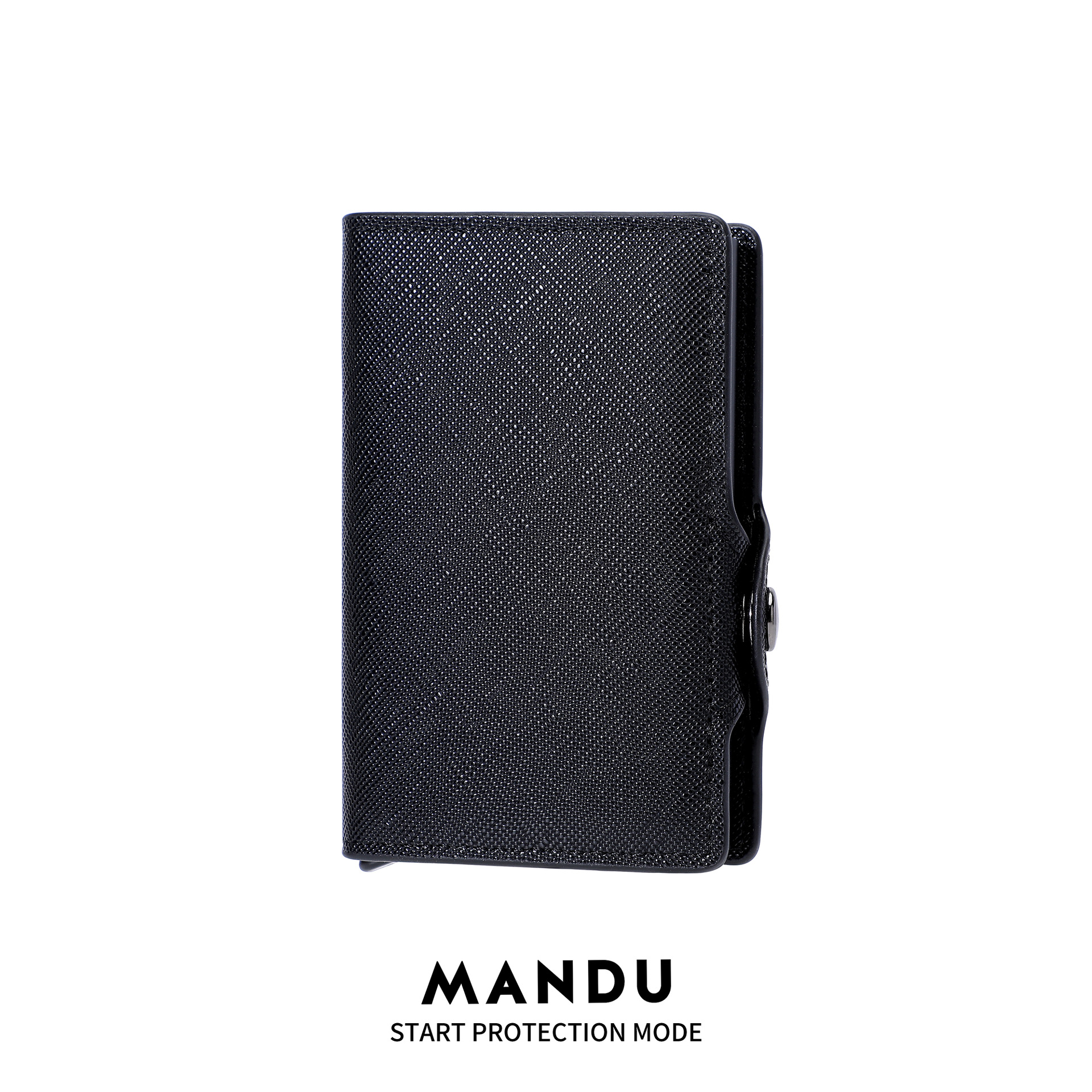 MANDU comercio exterior venta caliente Amazon RFID tarjeta de posición de tarjeta múltiple clip de dinero de cepillo antirrobo paquete de tarjeta de aleación de aluminio sentido avanzado