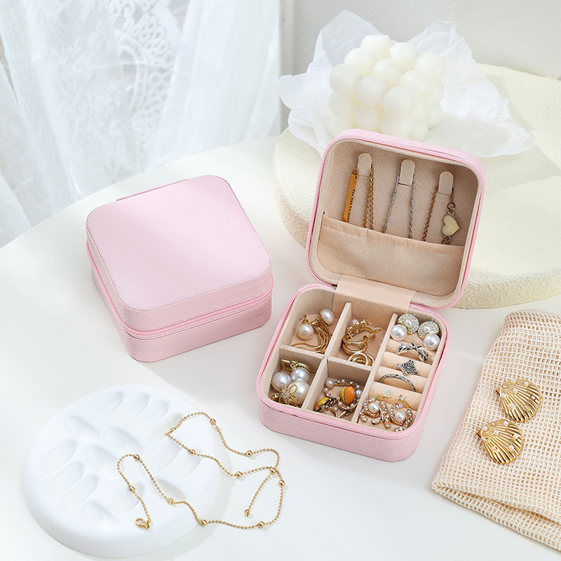 Portable Jewelry Storage Box Valentine's Day Gift Packaging Box Earring Ring Necklace Jewelry Box Decorative Mini Box