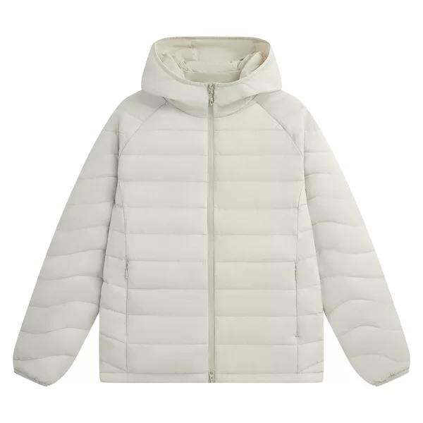 New lightweight cotton jacket, unisex style, with ribbed design, hood, water-resistant, warm, versatile, and available in plus sizes; cross-border group purchase