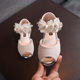 Summer New Children's Sandals Girls' Stylish Rhinestone Flower Fishmouth Princess Shoes Little Girl's Soft Sole Dance Shoes