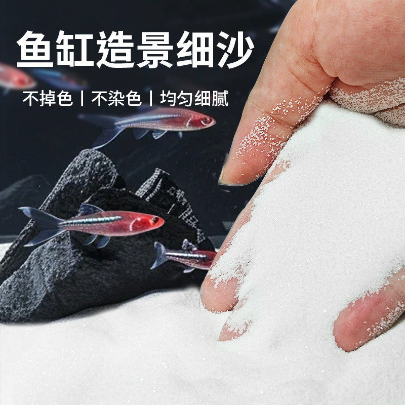 Quartz Sand Fine Sand for Fish Tank Landscaping, Bottom Gravel for Turtle Tank, White Sand, Sea Sand, Nile Sand, Decorative Bottom Sand