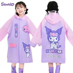 サンリオ 子供用レインコート EVA防水 女の子 クールミー 幼児 ベビー レインポンチョ【漫画風】