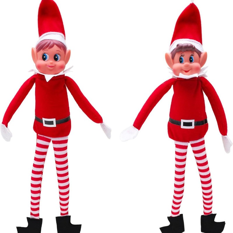 外国貿易クロスボーダー本棚赤い人形エルフ人形クリスマスツリーペンダント長脚人形ぬいぐるみ男の子と女の子用|undefined