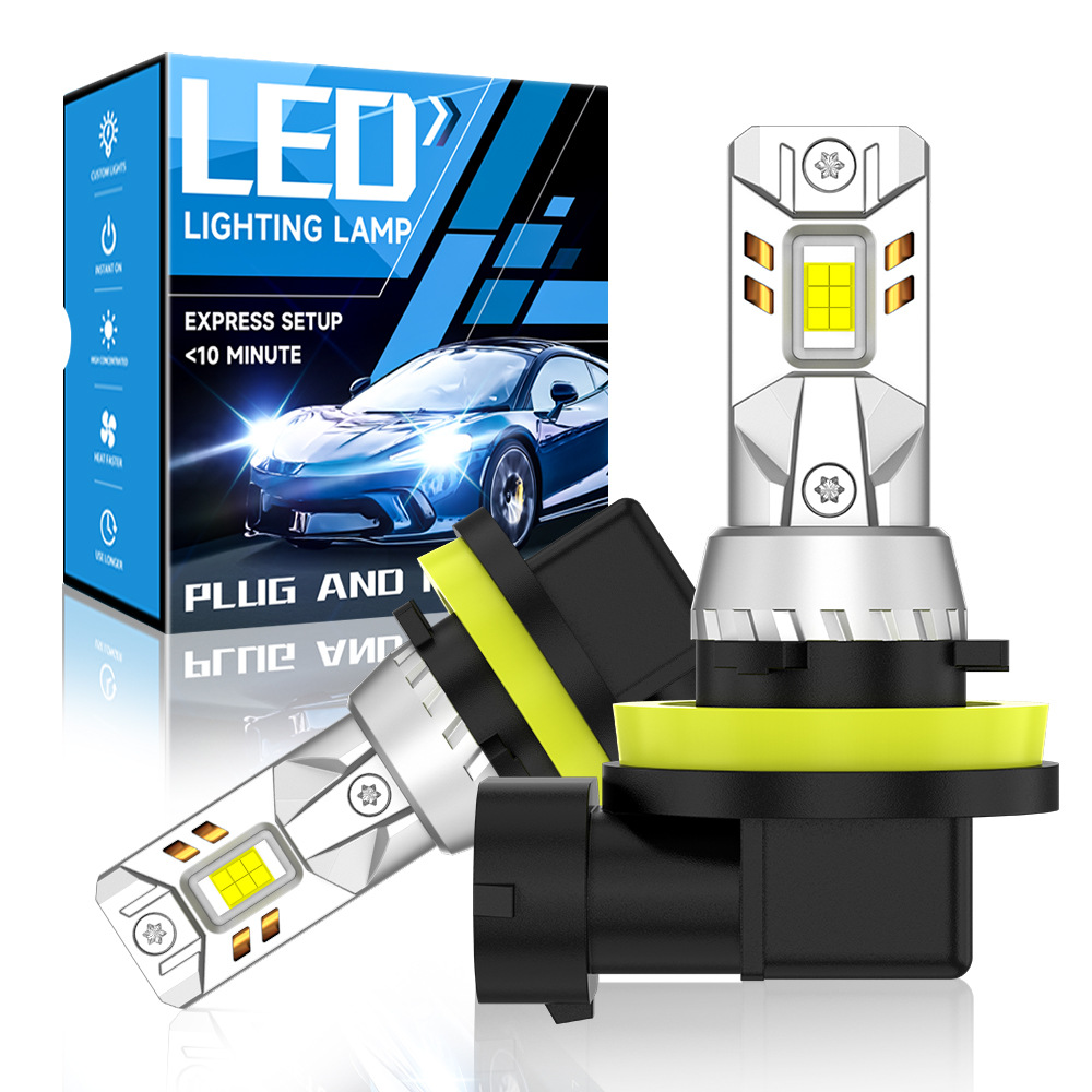 Ventas transfronterizas Amazon faro de automóvil enchufe directo faro H8H9H11HB3HB4 led faro luz de niebla delantera image 1
