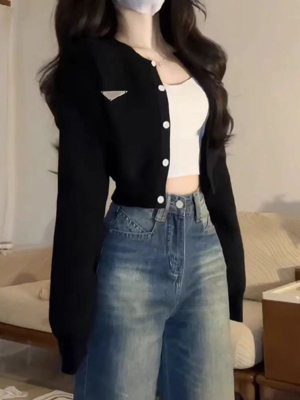 法式高级感开衫毛衣短款外套女2025春秋季新款设计感别致针织上衣|undefined