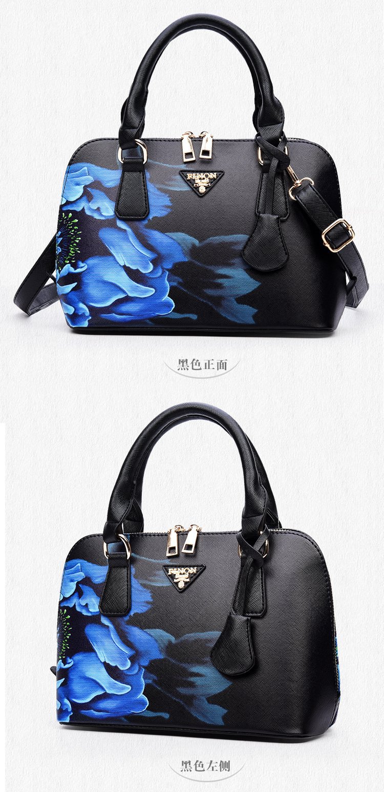 New trendy printed shell bags, European and American women's bags, single-shoulder crossbody hand-held women's bags, cross-border one-piece delivery worldwide undefined