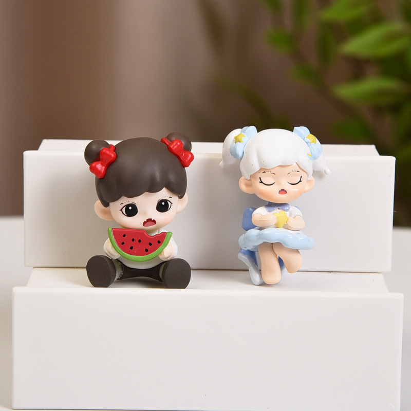 バブルマートシスターシリーズかわいいベビーフィギュアブラインドボックスおもちゃ diy 携帯電話チェーンキーホルダージュエリーペンダント|undefined