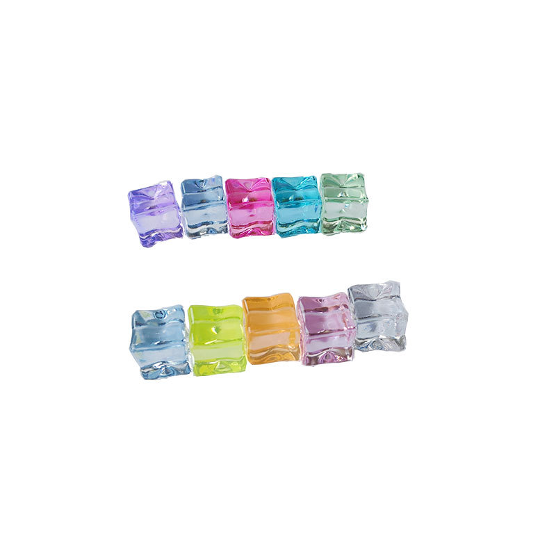 Acrylic transparent ice cubes