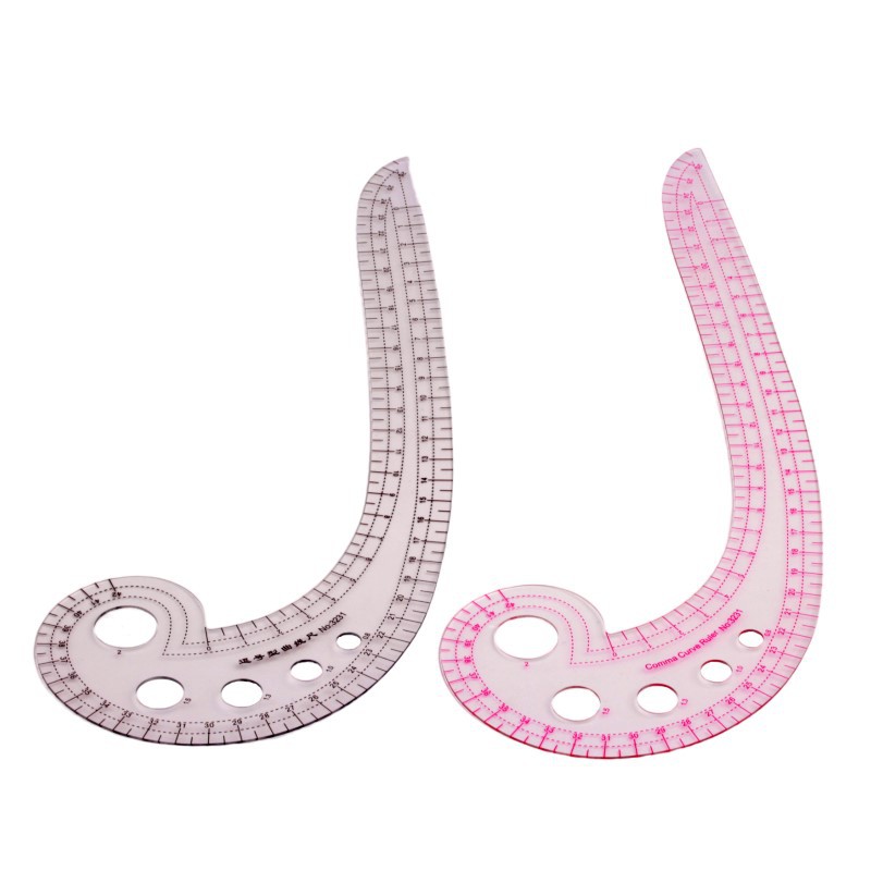 Regla de impresión de ropa regla de escala regla de curva regla de corte regla de arco Placa de dibujo haciendo regla de prueba cubierta