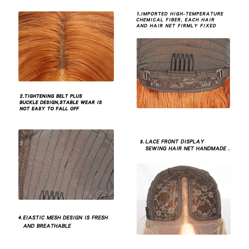 Elegant Style Women's Elegant Weekend High Temperature Wire Centre Parting Long Curly Hair Wigs