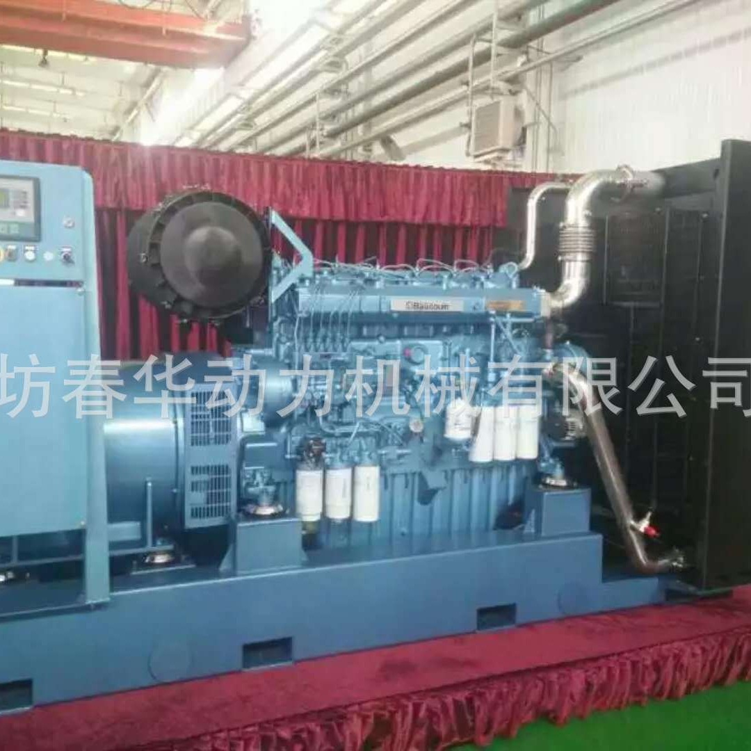 900KW潍柴柴油发电机组 潍柴50Hz纯铜无刷电机 潍柴博社安发动机