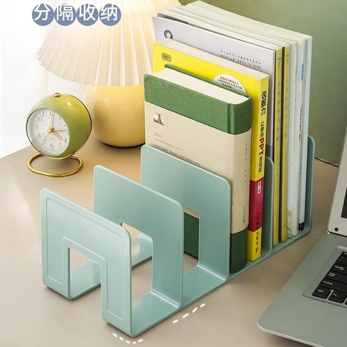 Book stand book clip desktop fixed book storage box student bookshelf bookend dormitory organizing storage rack artifact