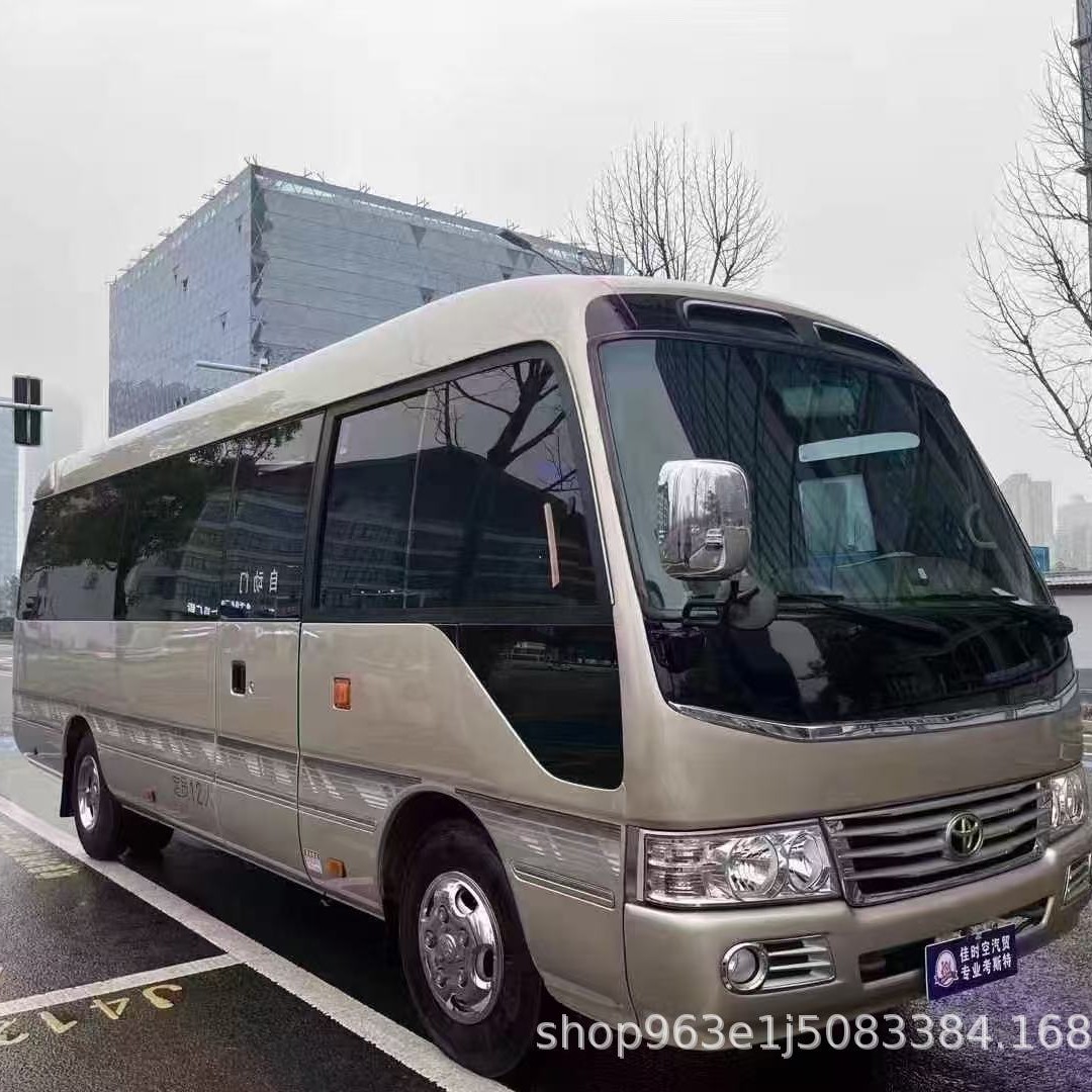 跨境出口4缸丰田考斯特 19-23座7米中巴客车 精品豪华巴士二手