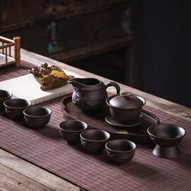 紫砂茶具套装轻奢大气2024新款送长辈茶壶茶杯便携式差距