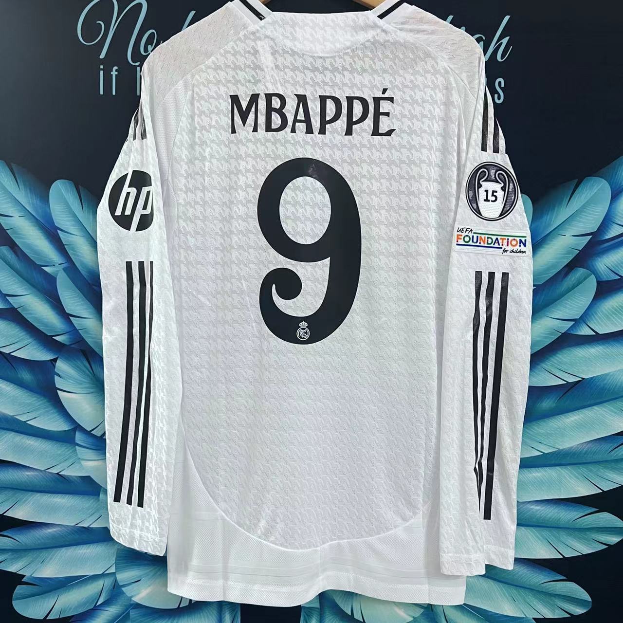 Real Madrid Ev Forması Mbappe 2024 Uzun Qollu