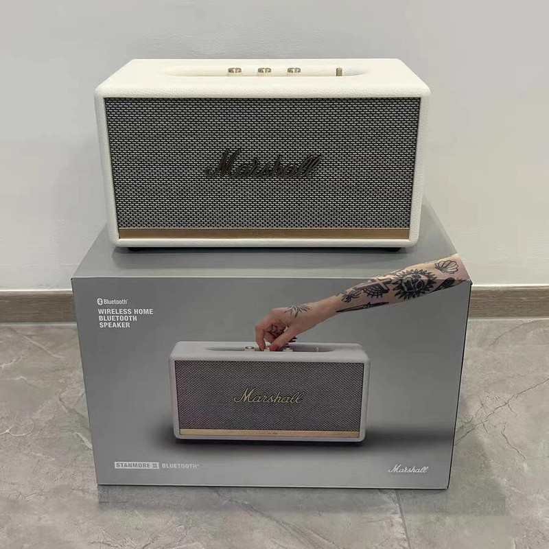 BluetoothスピーカーMARSHALL Stanmore II欧版無線bluetooth木製レトロ音響高低音|undefined
