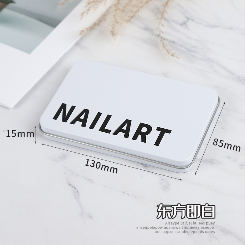 Caja de regalo de embalaje de uñas de lujo ligera, muestra de uñas de productos terminados, cajas de almacenamiento de perros de punta larga, cajas de exhibición de embalaje de tarjeta de papel