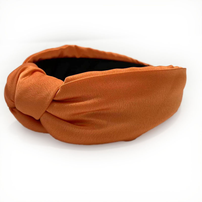 Women's Gender Elegant Retro Solid Color Satin Hair Band