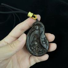 厂家直销沉香木牌子车载挂饰木质文玩礼物雕刻工艺品男女饰品