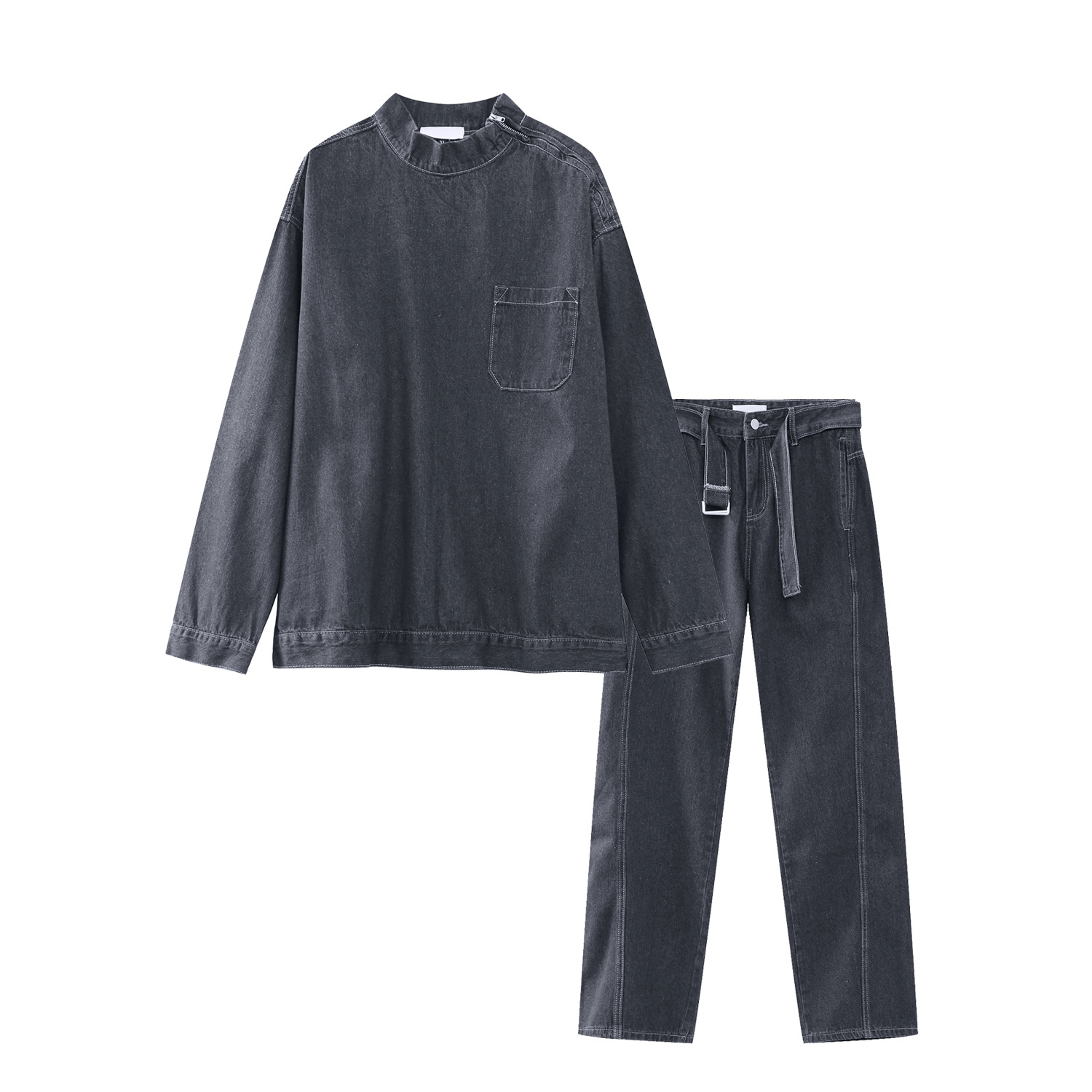 Mtlclothes ropa de Hombre | 2022 otoño nuevo estilo coreano ins moda Marca Diseño casual Denim traje hombres