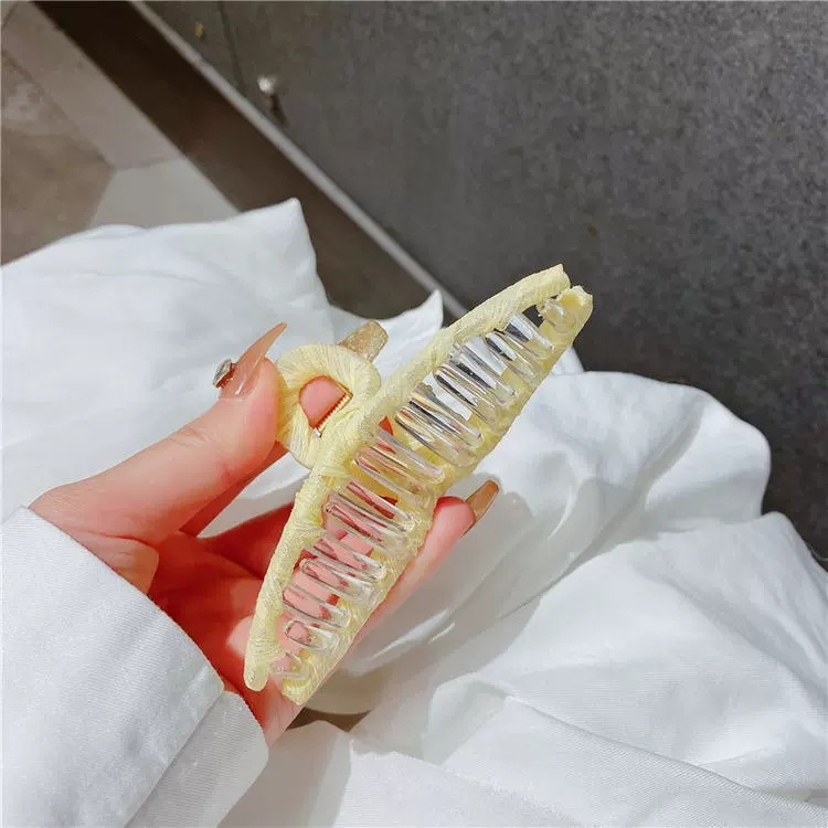 新款纯色超仙抓夹