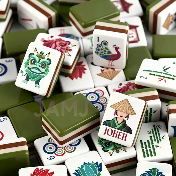 American-style acrylic mahjong tiles with a Chinese trendy design, 4-layer push-push game, portable, suitable for cross-border European and American home leisure and entertainment