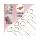 Creative bouquet metal card holder Sydney paper flower shop wrapping paper card holder flower material flower arrangement flower insert