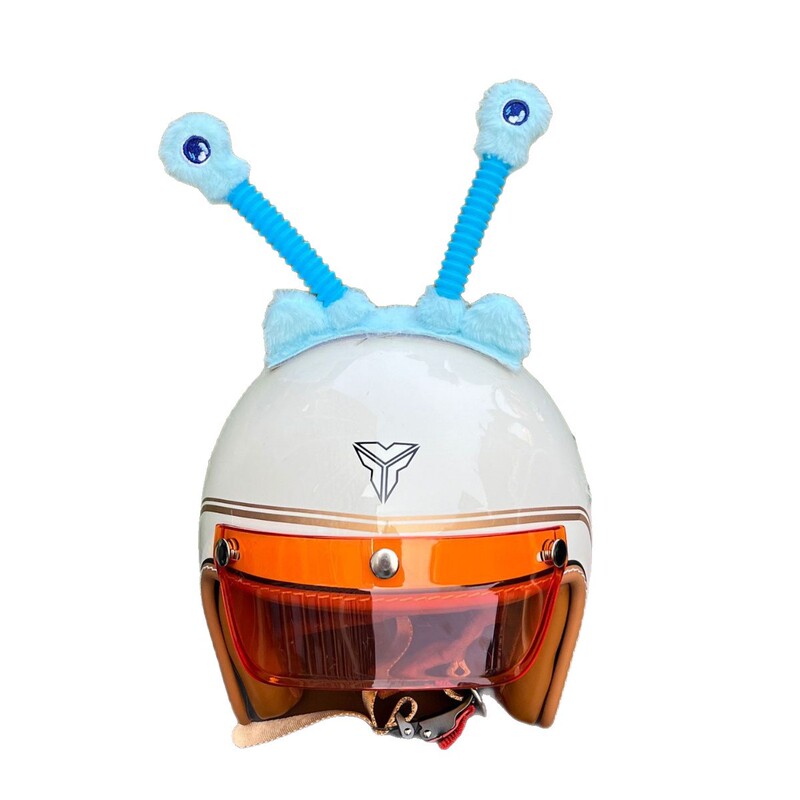 新しいスキーヘルメット装飾クリエイティブ大きな目耳かわいい女の子の個性折りたたみ式多用途ヘルメット装飾品トレンディ|undefined