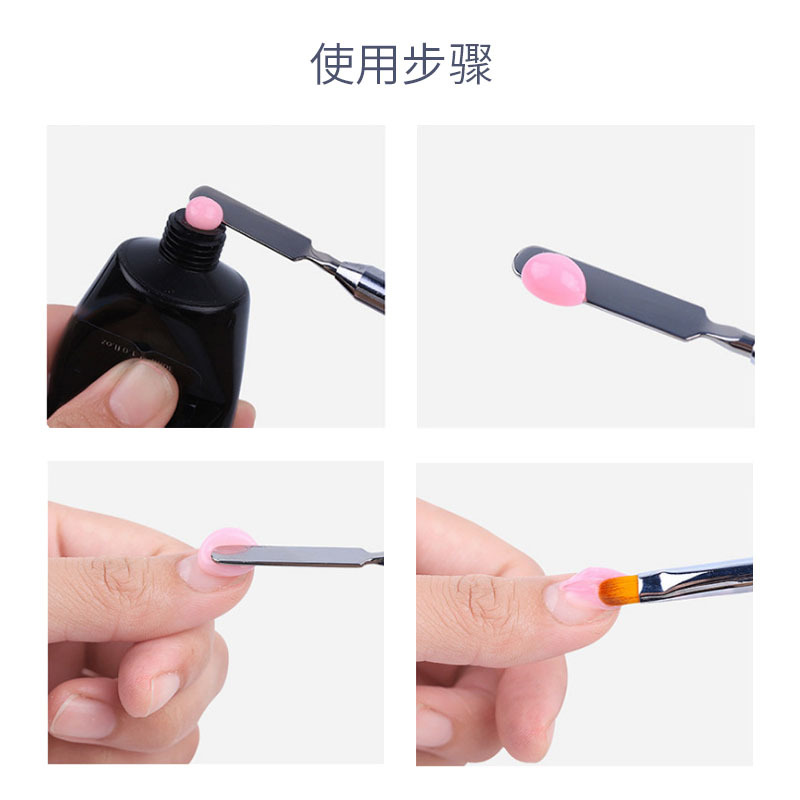 Manicura pluma de fototerapia de doble cabeza pluma de fototerapia de suministro directo transfronterizo de doble uso herramienta de manicura de empuje de acero traje de pluma de fototerapia en stock