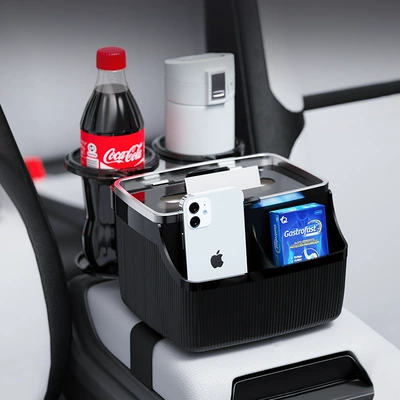 Car tissue box/set Box Car Storage Foldable Cup
