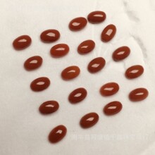 批发天然南红戒面椭圆形戒面新矿料干净饱满满红肉颜色好镶嵌配件