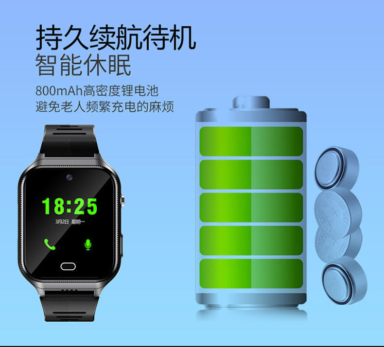 5g Elderly Positioning Phone Watch, Anti-Lost Gps Tracking Device for Seniors with Dementia, Anti-Lost Tracker Bracelet