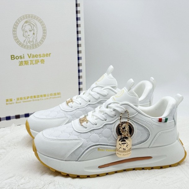 Foreign Trade Cross-Border Casual Sports Shoes for Women, Classic All-Season Leather Shoes, Versatile, Light Luxury, Fashionable, Non-Slip Running Shoes