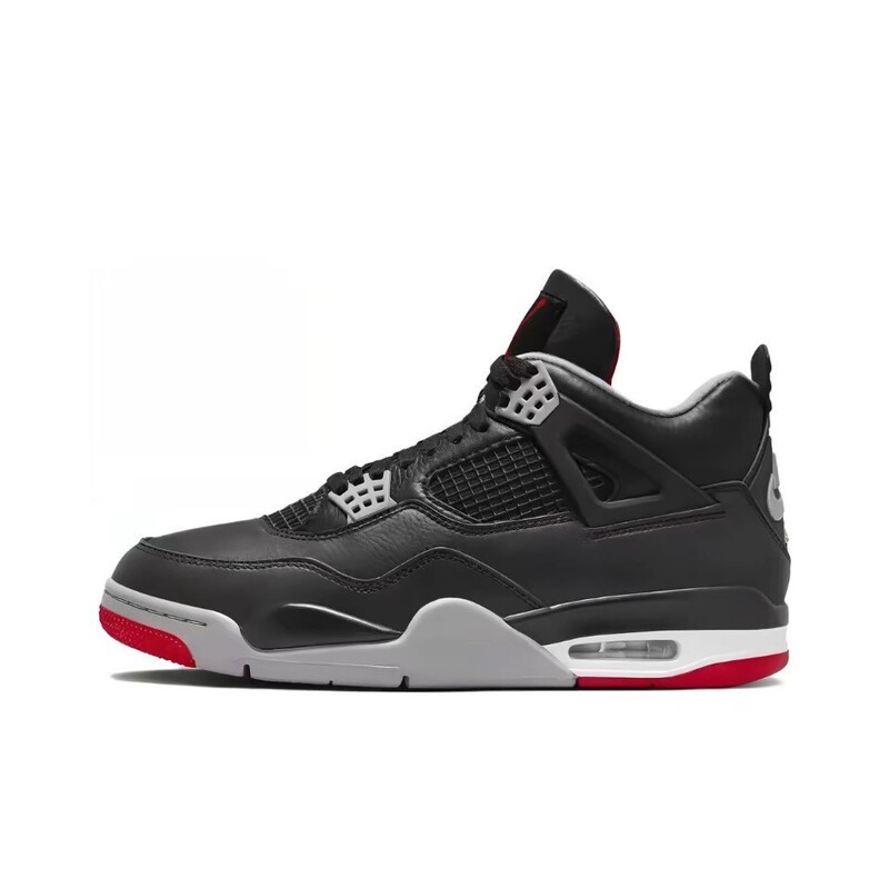 Sports Expert Aj4 Mid-Top Practical Basketball Shoes Black and Yellow Electric Mother White Oreo Classic Model Jordan 4 Men's and Women's Sports Shoes