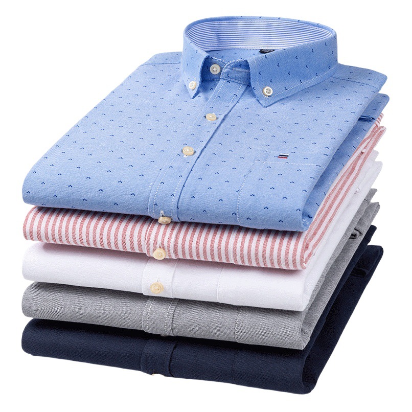 Camisa Oxford de Algodón Puro a la Moda, Camisa Delgada de Manga Larga para Hombre, Estilo Casual, Ajustada, Color Sólido, Moderna y Sencilla