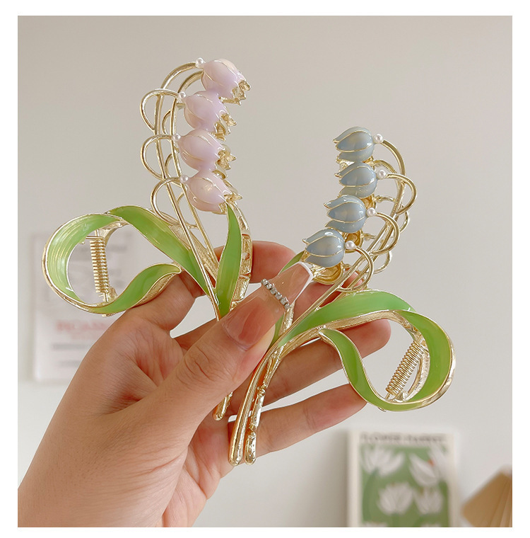 Fashion Sweet Flower Alloy Metal Hair Clip display picture 1