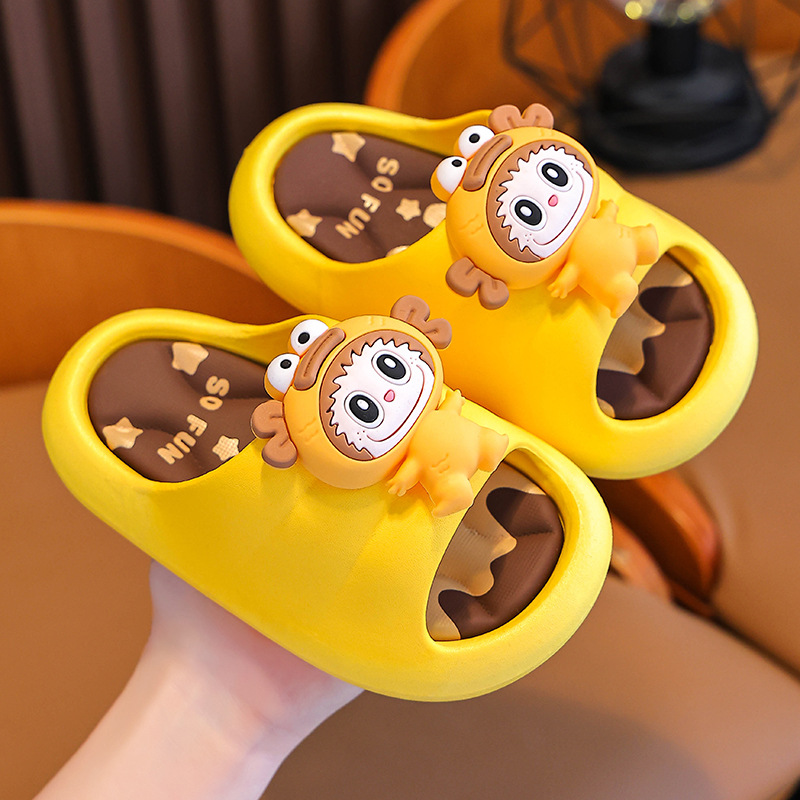 Zapatillas de verano para niños, niños y niñas, baño antideslizante con base suave, padres e hijos, niños, niños, zapatillas de playa