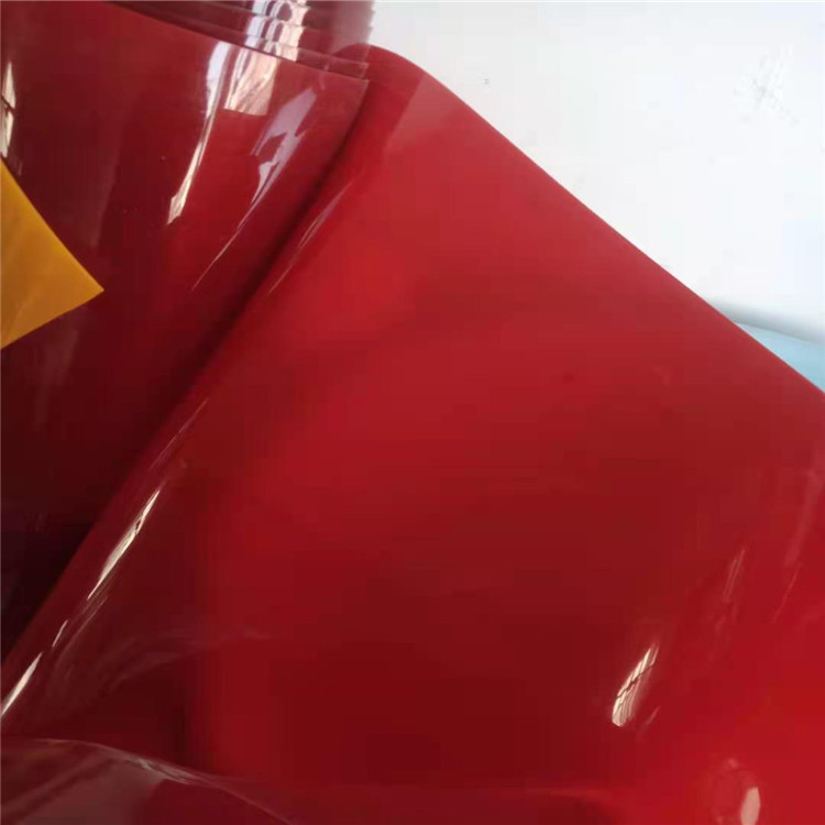 Red Arc-proof Soft Door Curtain Welding Protective Screen Curtain Light Blocking Red Door Curtain Transparent Plastic Leather Door Curtain pvc