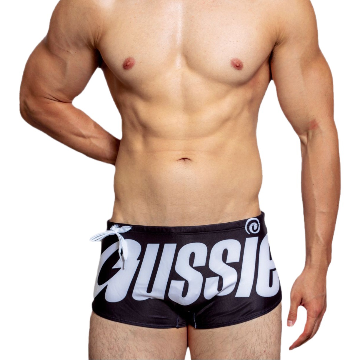 Men's Swimming Trunks Low Waist Sexy Fashion Boxer Swimming Trunks Triangle Hot Spring Beach Alphabet Australian Fashion Shorts Internet Celebrity
