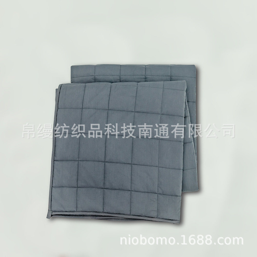 出口外贸跨境美国爆款亚马逊weighted blanket重力毯纯棉加重毯子
