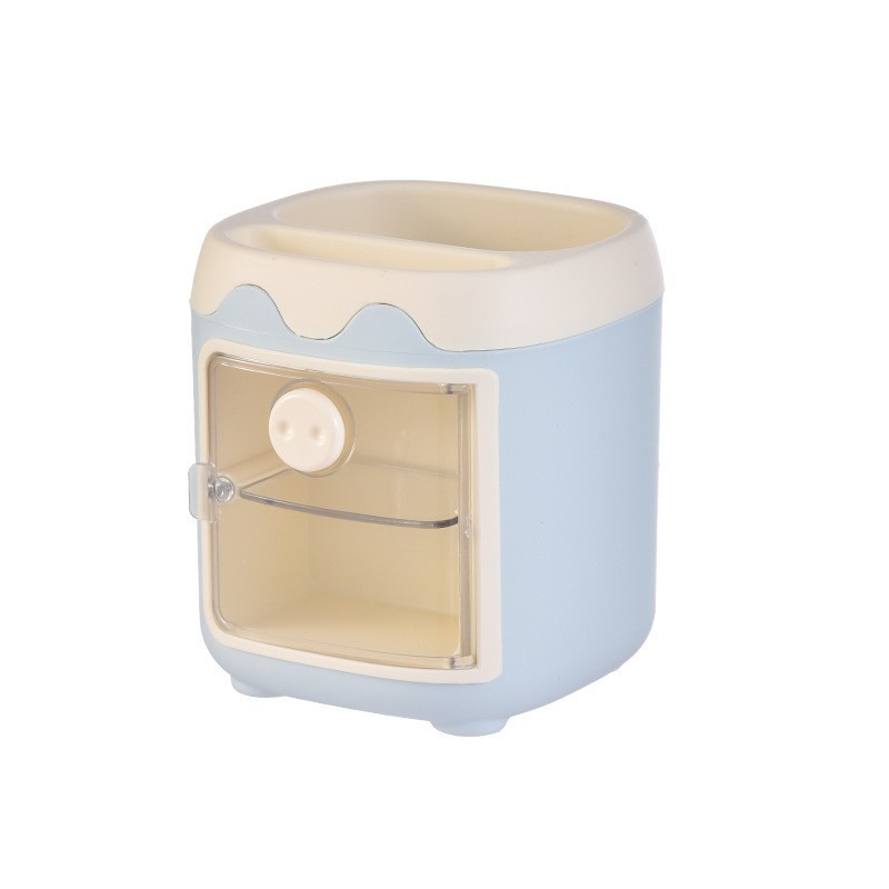 Portalápices cerditos Portalápices de escritorio para estudiantes, almacenamiento de niños, niños y niñas, lindos escritorios creativos, lápices, barriles, adornos