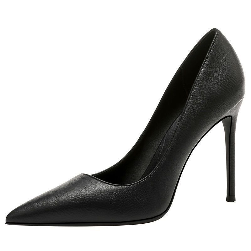 High-Quality New Style Black Work Shoes for Women with Thin Heels and Pointed Toes, Widened Soft Soles That Are Comfortable and Not Tiring for the Feet, Professional High Heels High-Quality New Style Black Work Shoes for Women with Thin Heels and Pointed Toes, Widened Soft Soles That Are Comfortable and Not Tiring for the Feet, Professional High Heels