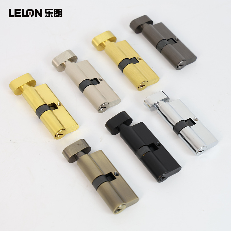 Gran 70 cerradura de torsión plana única estándar europeo de cobre puro cerradura de puerta interior universal con tres llaves accesorios de cerradura de puerta de madera