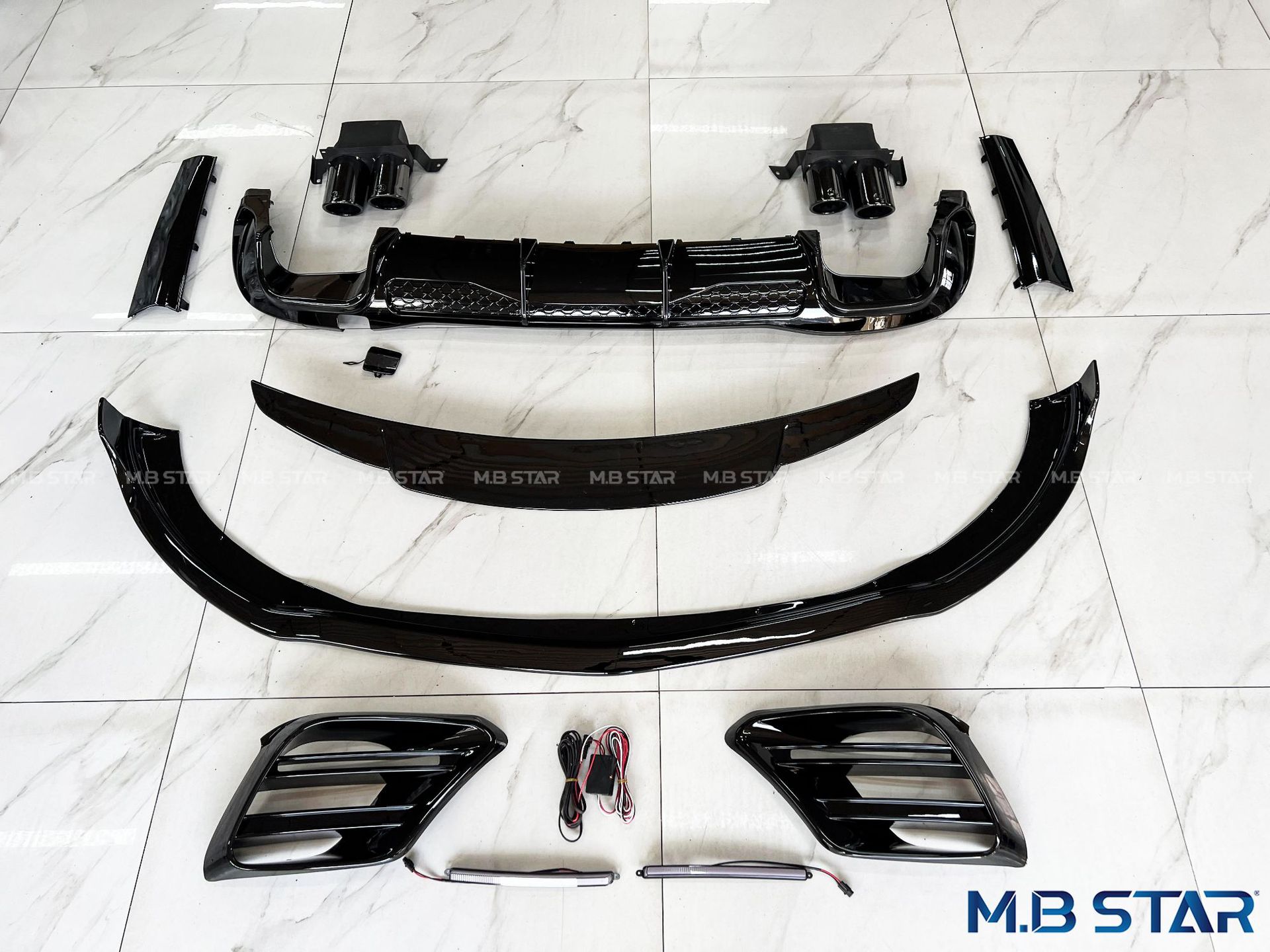 Suitable for Mercedes-Benz S-Class W223 21+ Models S400 S450 Modified Body Kit B-Style Brabus Accessories