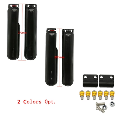 Klx Bbr Ttr Crf Cr Small High-Performance Racing Front Shock Absorber Guard Cover Mudguard Off-Road Motorcycle Accessories (Electric vehicle fender) - black-270mm