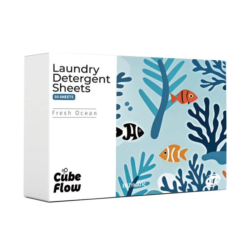 跨境薰衣草英文洗衣片深层清洁纳米超浓缩生物酶Detergent sheet|undefined