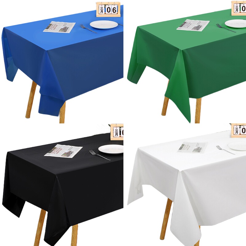 Factory Direct Sales Disposable Solid Color Tablecloths Thickened Party Tablecloths in Stock Cross-Border Special Tablecloths Dust-Proof and Oil-Proof
