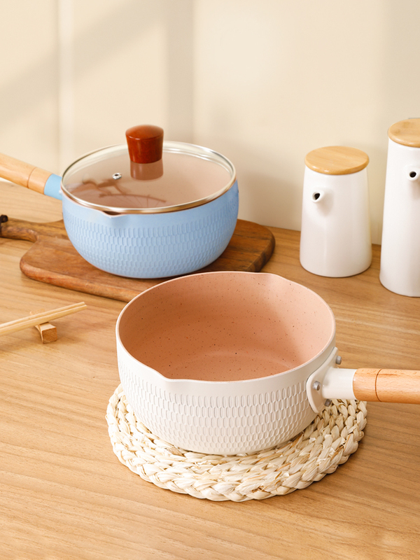 Japanese-Style Yukihira Pot, Small Milk Pot, Non-Stick Pot, Noodle Cooking Pot, Household Small Pot, Baby Food Pot, Baby Milk Heating Pot, Soup Pot