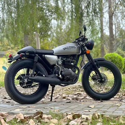 American CG Retro Motorcycle Street Car Prince Car Saddle Gasoline Motorcycle Two-wheeled Motorcycle (Motosikletlər)