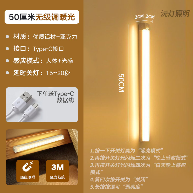 超薄型スマートled人体感応灯|undefined